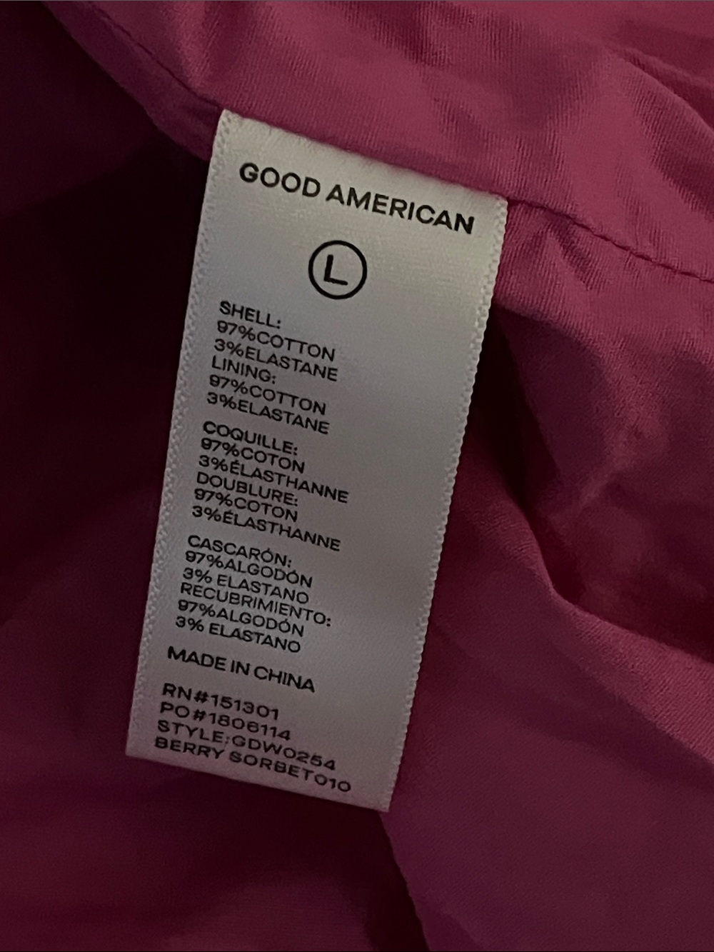JY26 Good American Poplin Ruched Off Shoulder Mini Dress - Picture 9 of 9